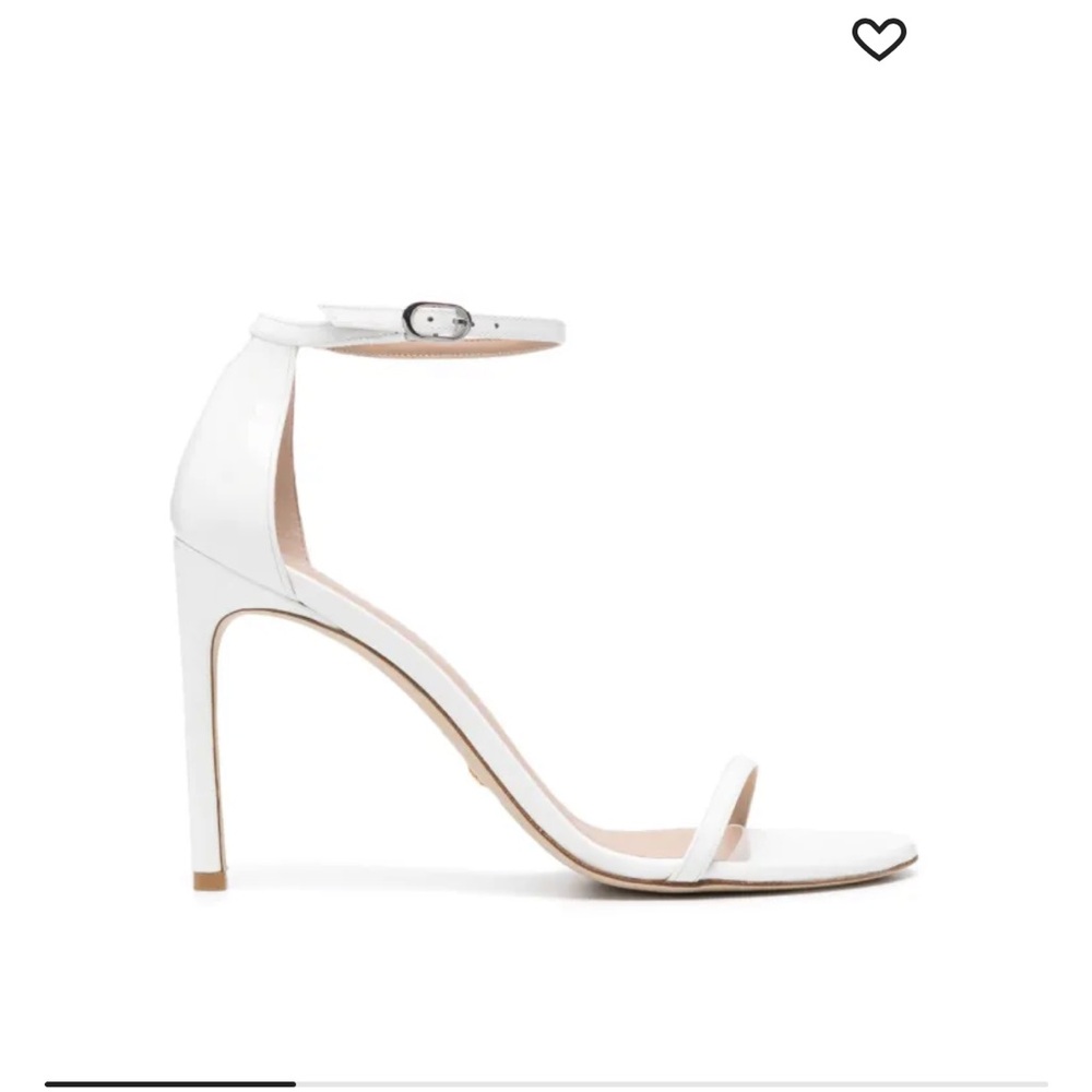 Stuart Weitzman Nudistsong sandal - white, size 38, new